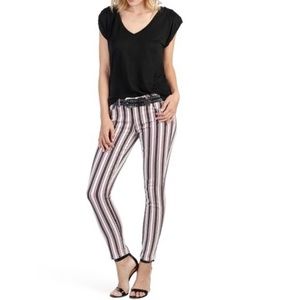 🎉HP🎉 PAIGE Verdugo Ankle Emerson Stripe Skinny Jeans